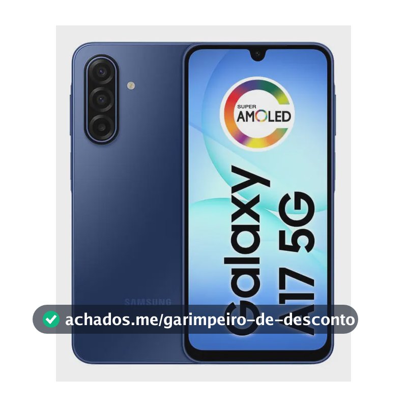 Celular Samsung Galaxy A17 5g Com Ia, 256gb, 8gb Ram, Câm De 50mp, Tela De 6.7 , Nfc, Ip54 - Azul
