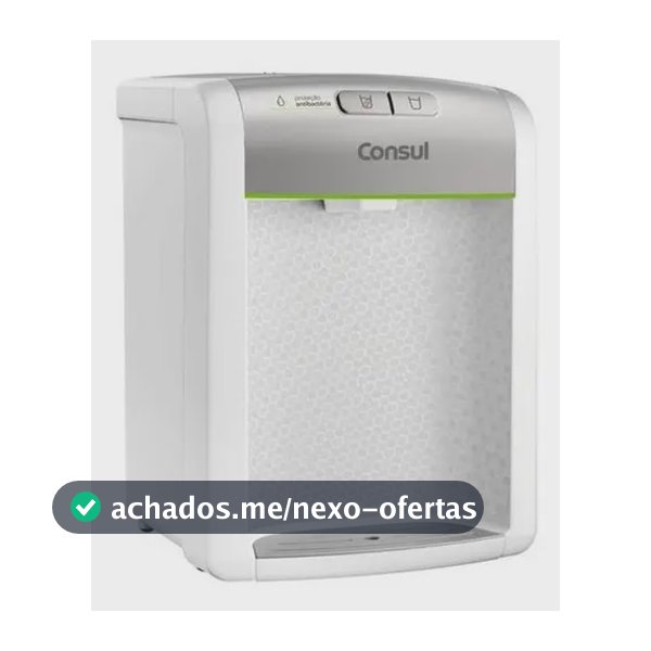 Purificador De Água Consul refrigerado Natural E Gelada com proteção antibactérias Bivolt Consul Branco - CPB34ASVNA