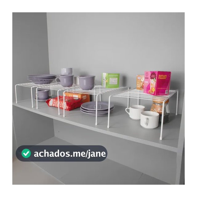 Kit 4 Prateleiras Organizadoras Armário Cozinha Média 32cm