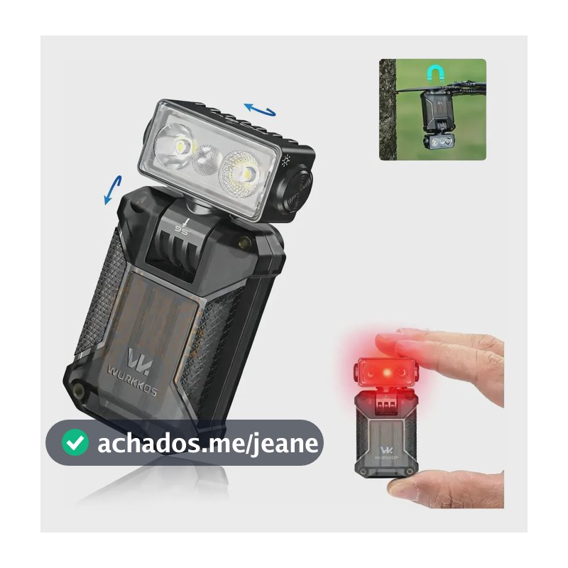 Wurkkos Hd04 Lanterna Edc 750lm Rgb Usb-c Magnética 6000-6500k Preto