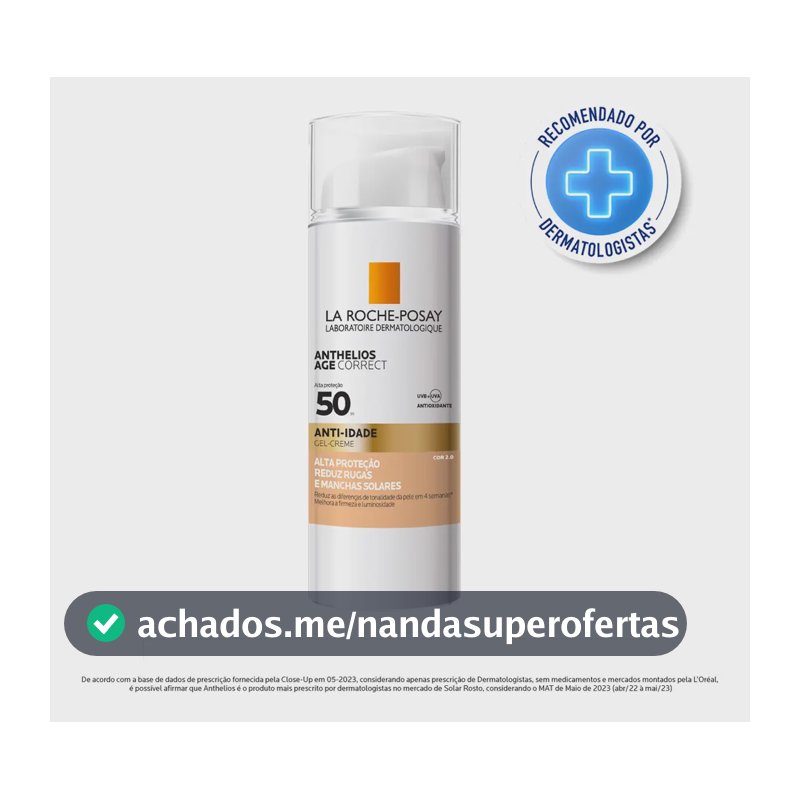 Protetor Solar Anthelios Age Correct Fps 50 Oil Free Anti Rugas Cor 2.0 50g La Roche-posay