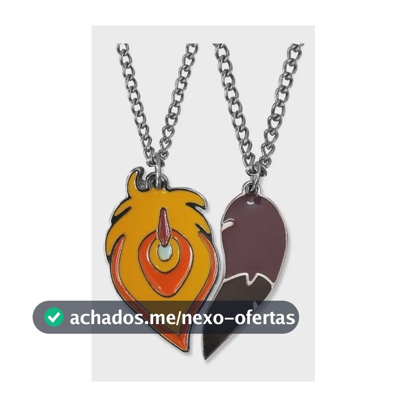 Colar Da Amizade Duplo Xayah E Rakan League Of Legends Lol  Laranja