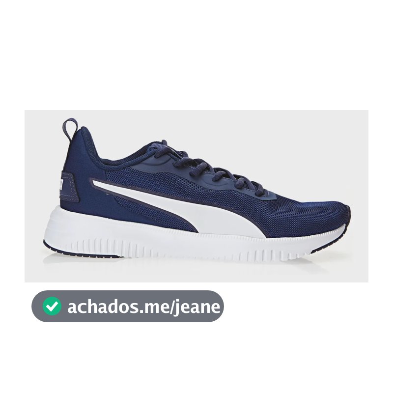 Tênis Esportivo Masculino Flyer Flex Bdp Puma Peacoat-puma White Liso 38 Br