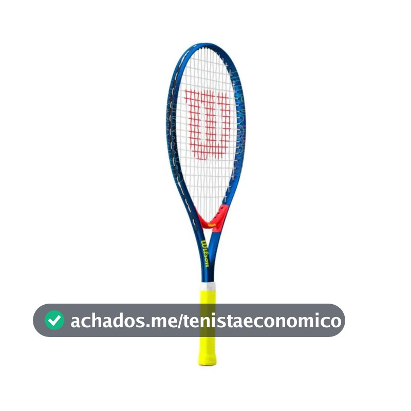 Raquete de Tênis Wilson US Open Júnior 25" para Iniciante - Azul