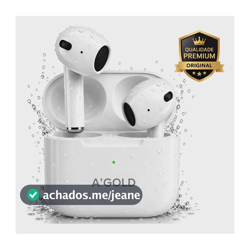 Fone De Ouvido Bluetooth Sem Fio A'gold Para iPhone Android Branco