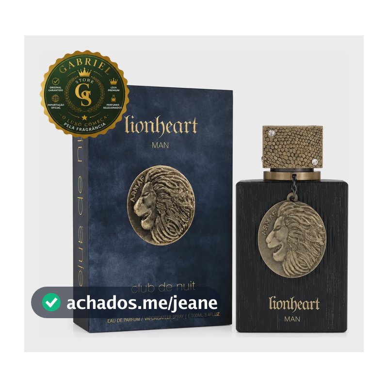 Club De Nuit Lionheart Armaf Man 100 Ml Edp Genuíno
