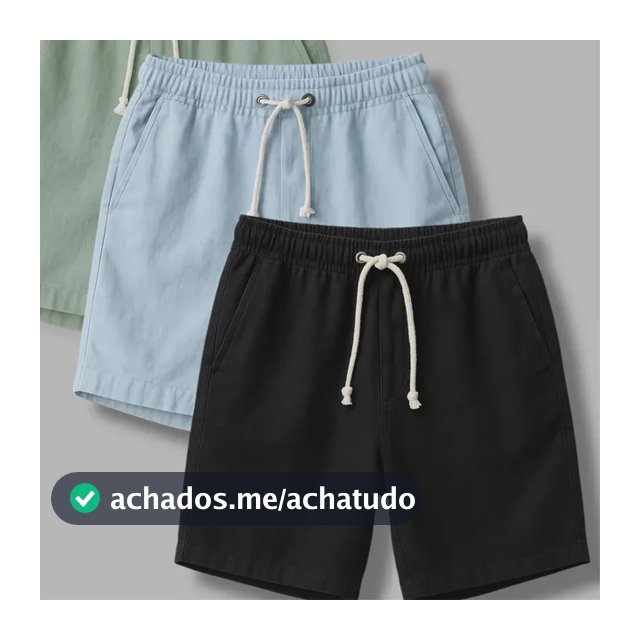 Kit 3 Shorts Masculino Bermuda Linho Verão Envio Imediato