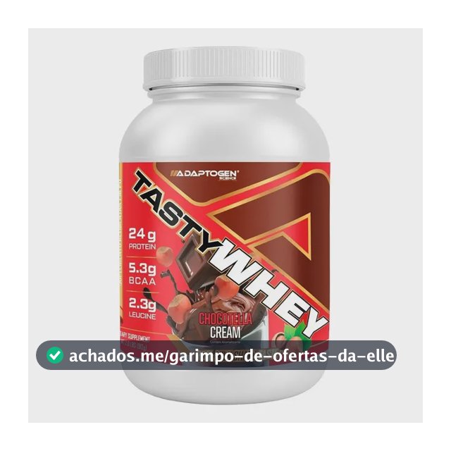 Suplemento Tasty Whey 3w Gourmet Whey Protein Adaptogen Science Pote 900g Sabor Chocotella