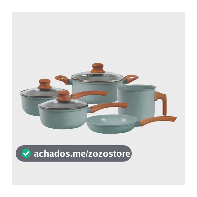 Jogo De Panelas Cerâmico Triplo Indução Tuut Ecoglid 5 Peças Cor Marble