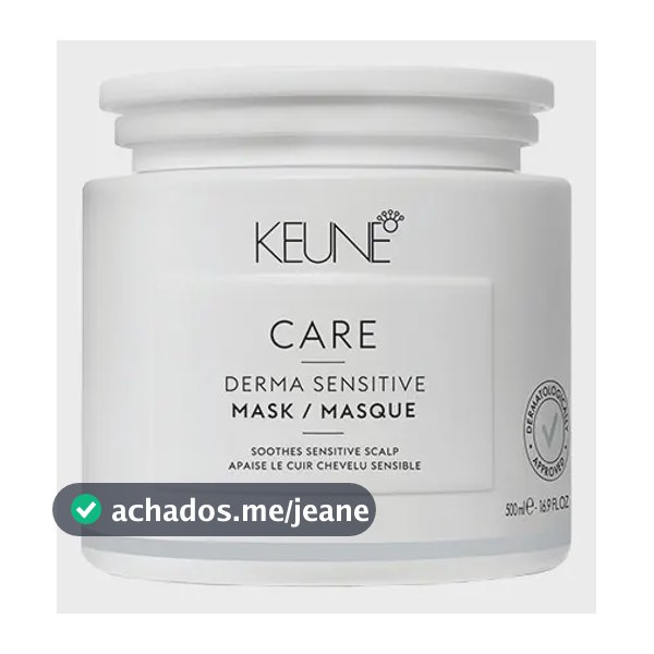 Máscara Keune Care Derma Sensitive Mask Couro Sensível 500ml