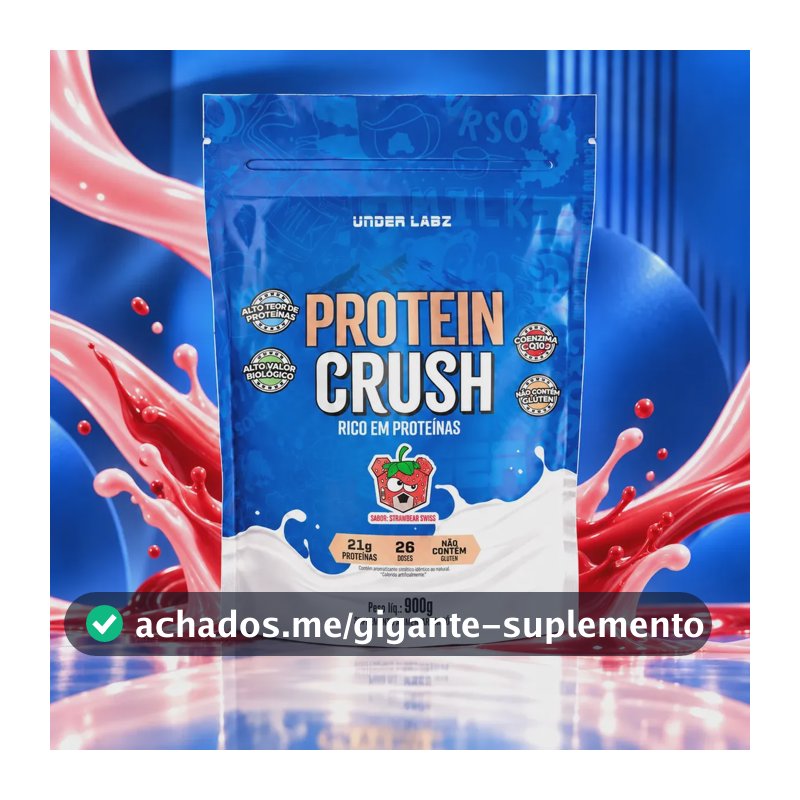 Proteína Under Labz Whey concentrado Crush em pó sabor Strawbear x 900g