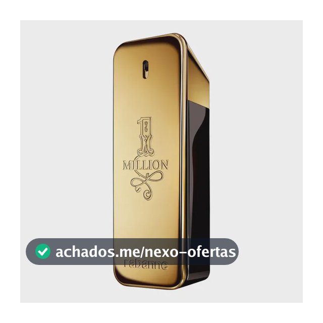 Perfume Masculino Rabanne 1 Million 100ml Eau de Toilette EDT – Fragrância Amadeirada Picante com Couro e Âmbar