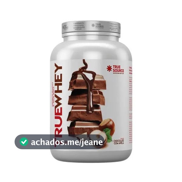 True Whey Isolado E Hidrolisado 837g Chocolate C/ Avelã - True Source