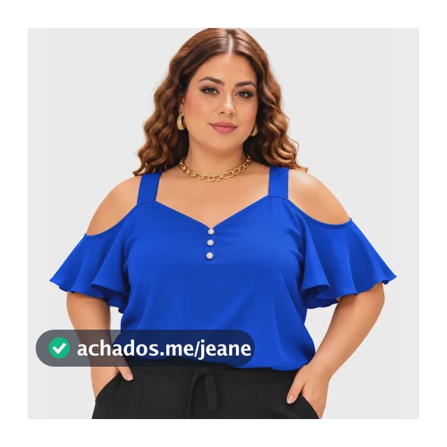 Blusa Ciganinha Plus Size Social Elegante Tamanho Grande
