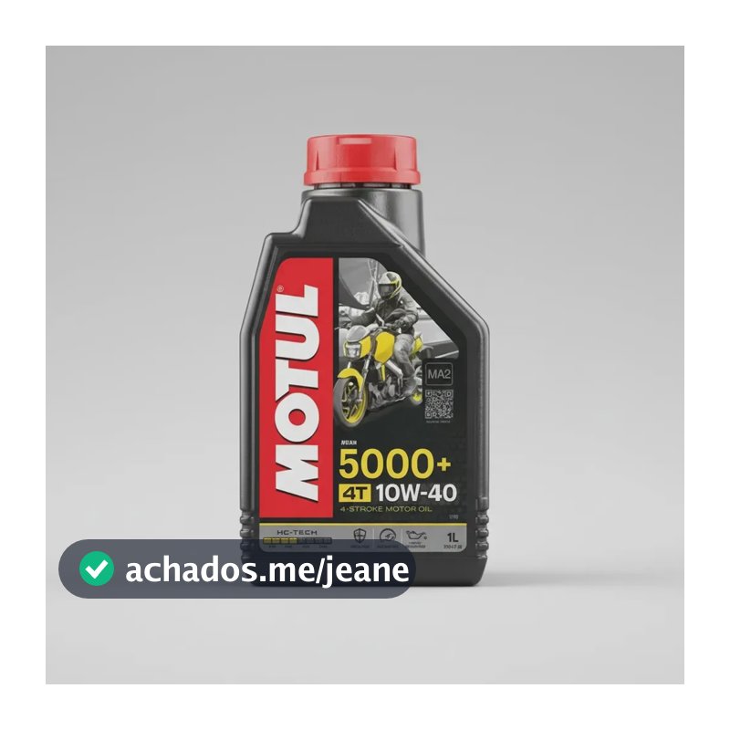 Óleo de motor Motul 5000+ 10W40 1 L semi-sintético para motos e quadriciclos de 1 unidade