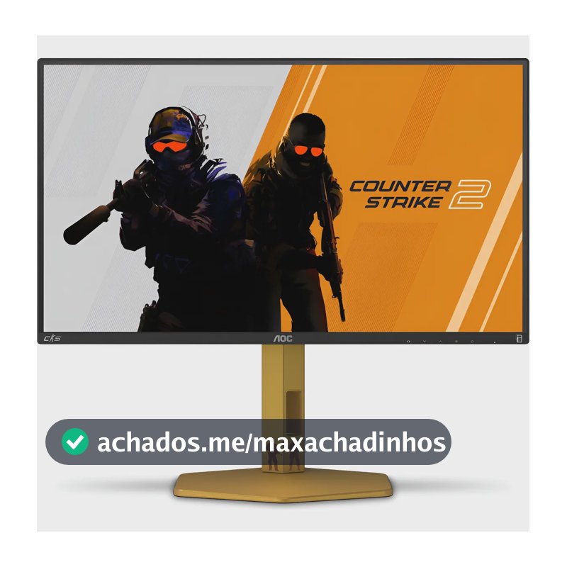 Monitor Gamer Aoc Agon Cs2 25'' 310hz Base Ajustável Cs25g Preto/dourado 127/220v