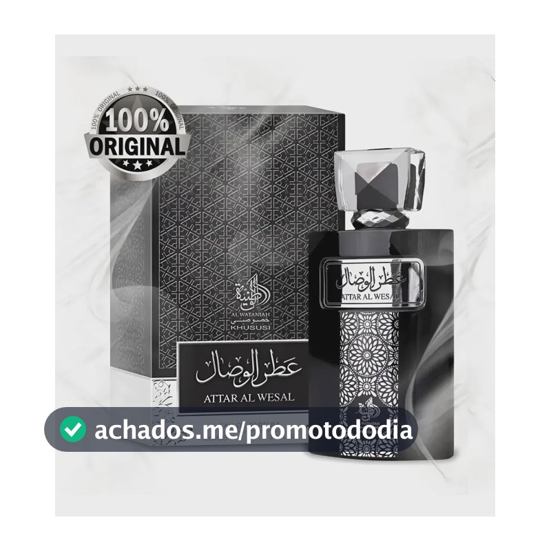 Perfume Attar Árabe Al Wesal Wataniah 100ml - Masculino Eau De Parfum Lacrado Importado