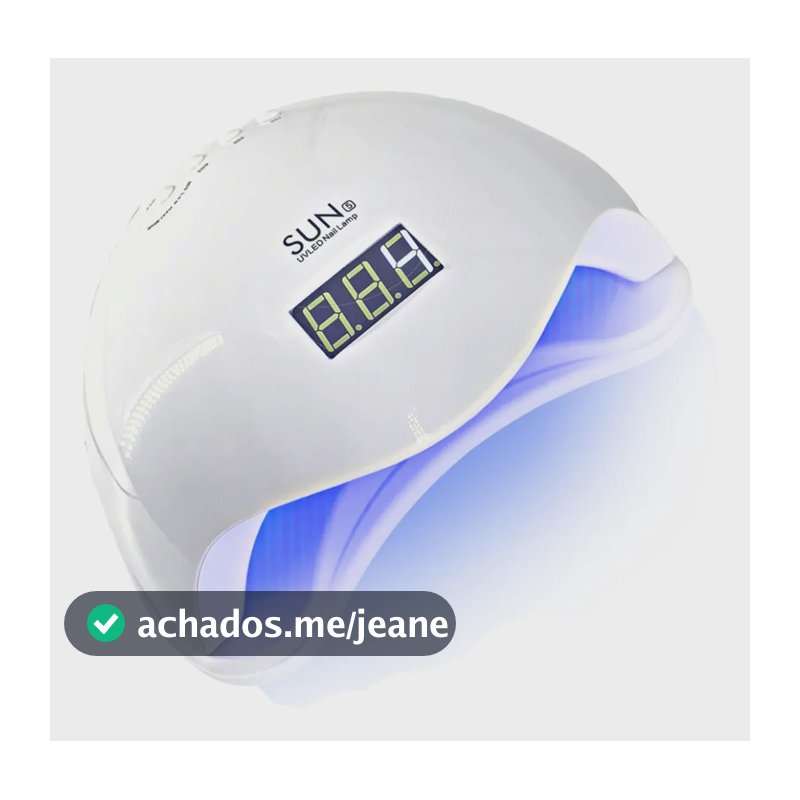 Cabine Sun Led/uv Sun5 Bivolt Unhas Profissional Seca Gel Cor Branco 110V/220V