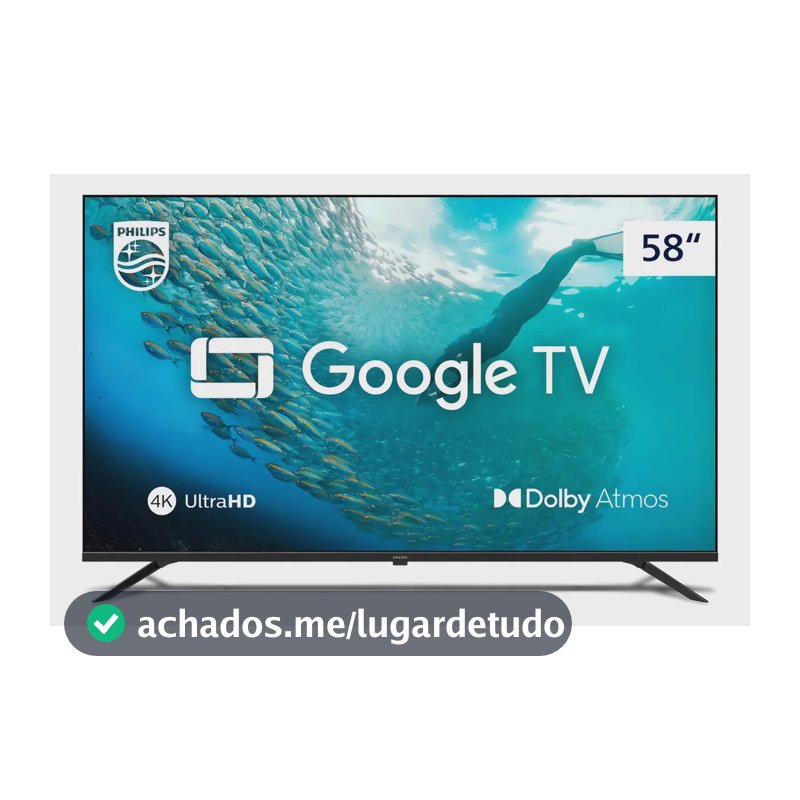 Smart Tv 4k Uhd Led 58 Philips Pug7019 Wi-fi Google Tv 3 Hd