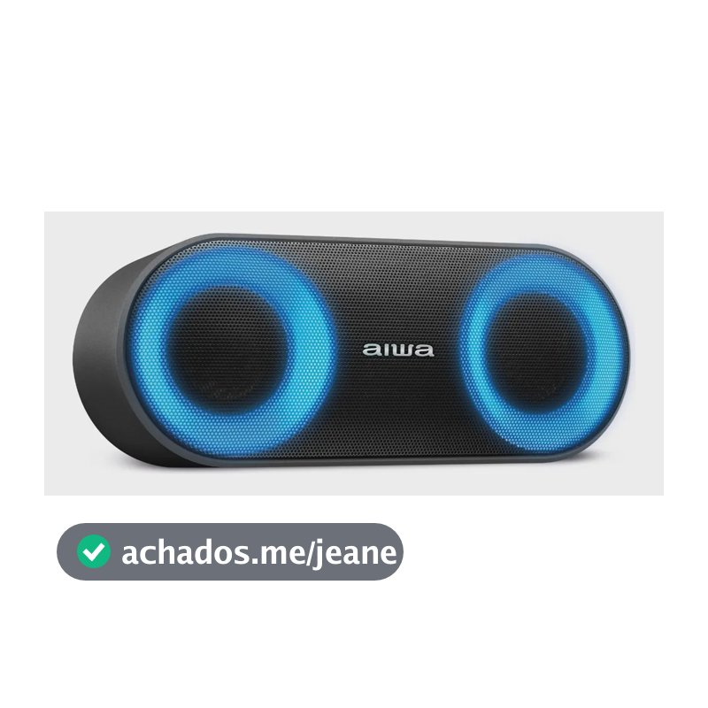 Caixa De Som Speaker Aiwa AWS-SP-01 Bluetooth Cor Preto