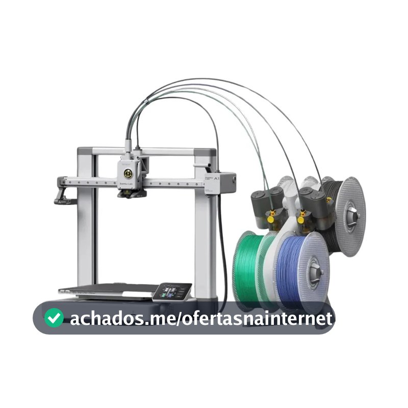 Impressora 3D Bambu Lab A1 Combo cor prateada com tecnologia de impressão FDM