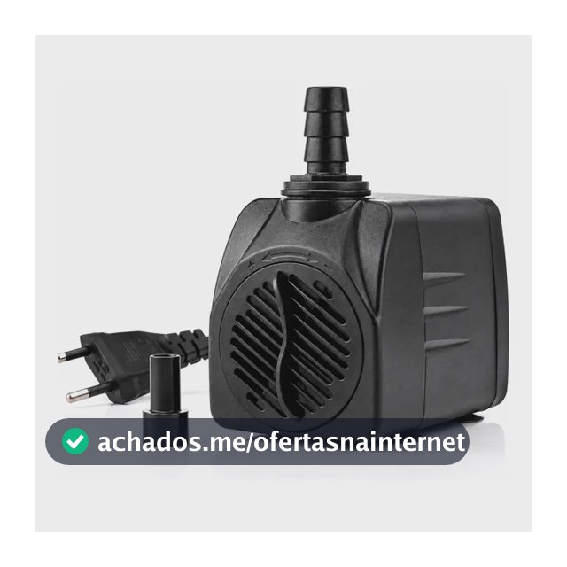 Bomba Submersa 1000 L/h Lagos Aquário Fonte Agua Eleva 1,5m