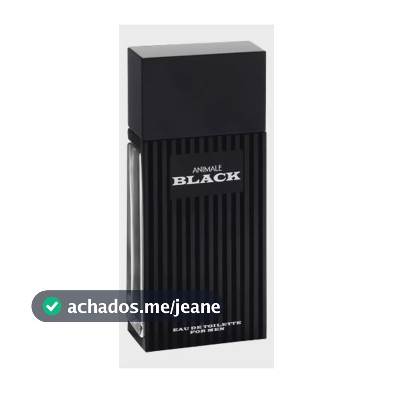 Animale Black Eau De Toilette Edt Perfume Masculino 100ml