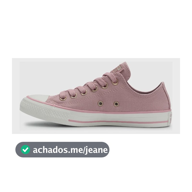 Tênis Chuck Taylor All Star Cano Baixo Taylored Lux Converse Rosa Horizonte/amendoa/rosa Horizonte Liso 35 Br