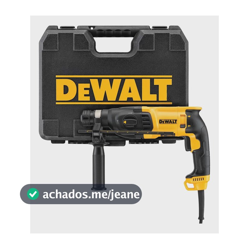 Martelete Perfurador Rompedor 3 Modos 1.500 Rpm DEWALT D25133K Com Maleta