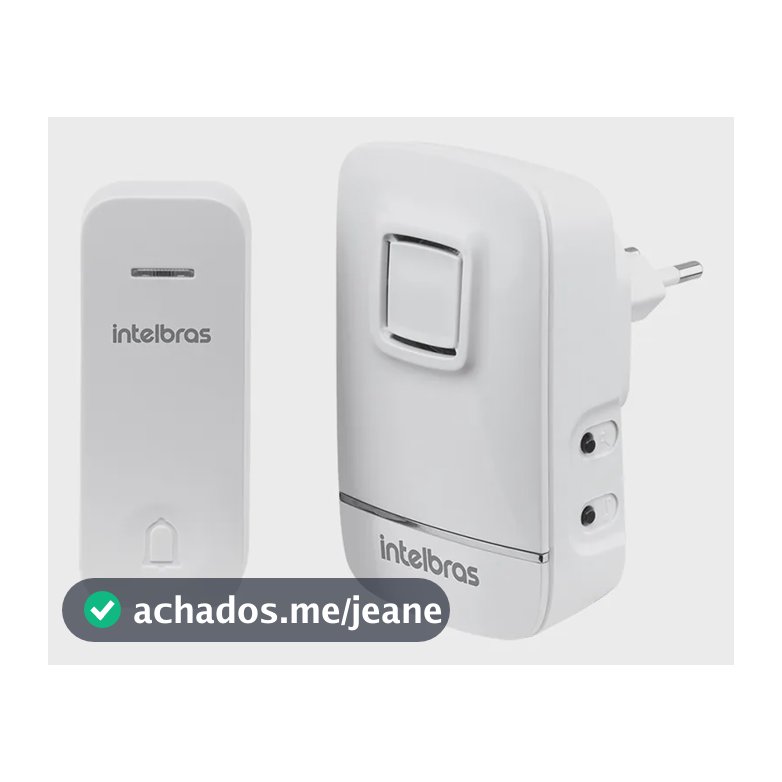Campainha Cik 200 Bivolt Sem Fio E Sem Bateria Intelbras
