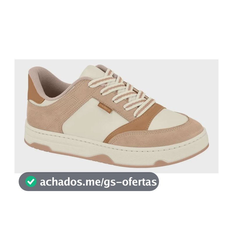 Tênis Sapato Feminino Moleca Urban Soft Confortável Estilo Nude 36