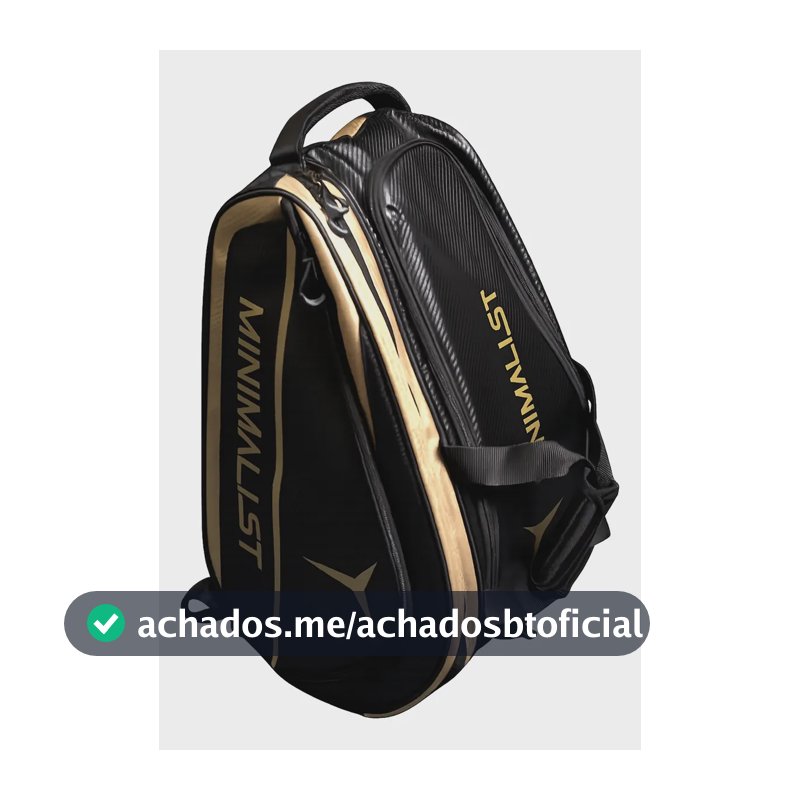 Raqueteira Beach Tennis Minimalist Noir 2026 Preto