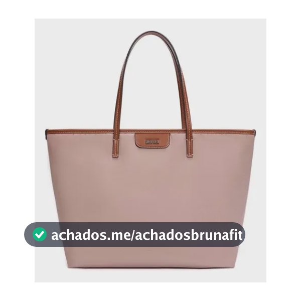 Bolsa Santa Lolla Shopper Nylon Bege Bege