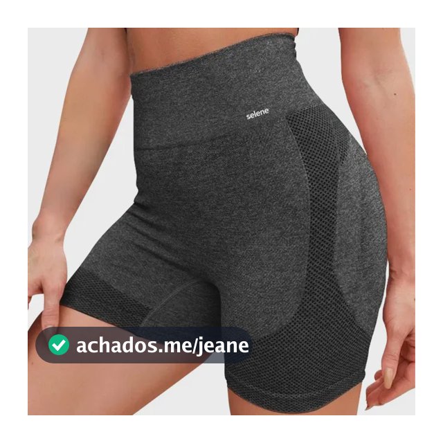 Short Selene Levanta Bumbum Sem Costura Sem Transparência