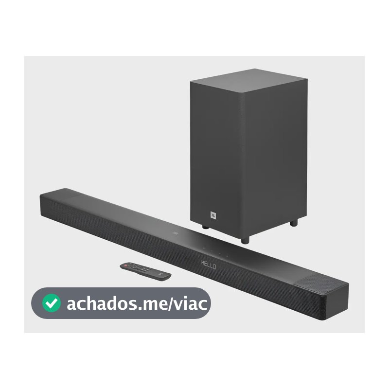 Soundbar JBL Cinema SB595 Bluetooth 220w 3.1.2 Canais - JBLSB595BLKBR