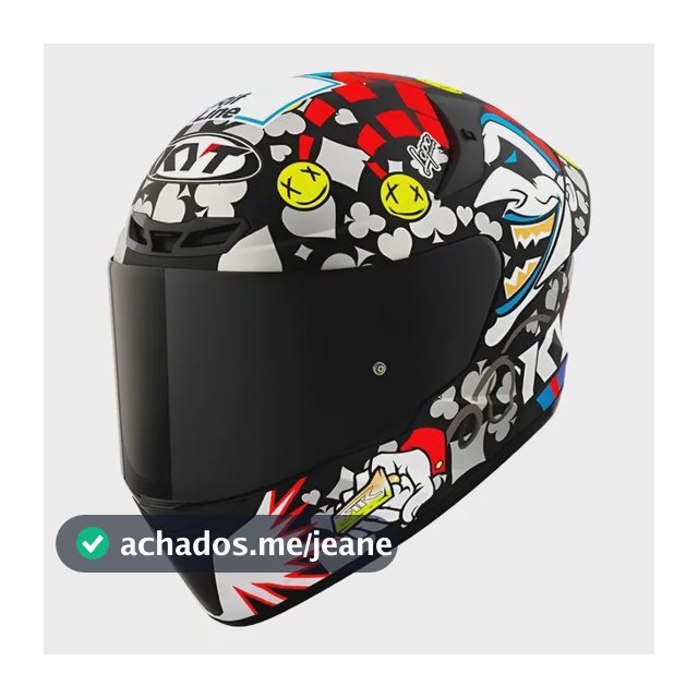 Capacete Kyt Course Ricardo Rossi Replica Palhaço Flex