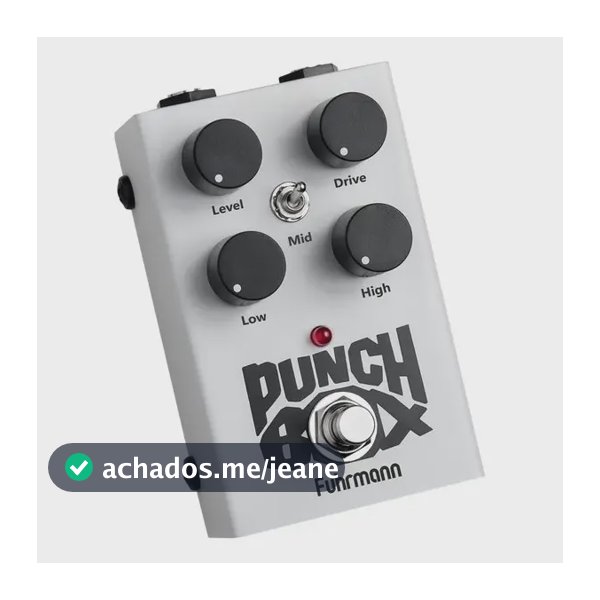 Pedal De Efeito Para Guitarra Fuhrmann Punch Box Distortion Branco