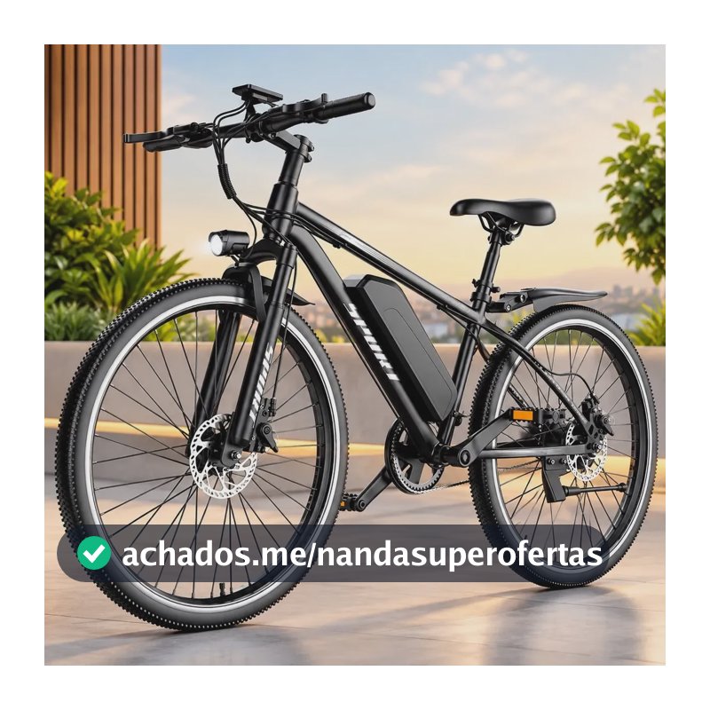 Bicicleta Elétrica 750w C/ Pedal Assistido Aro 26 Painel Lcd Prateado 26