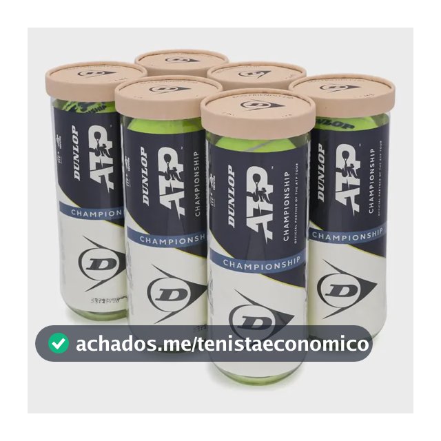 Bola De Tênis Dunlop Atp All Court 6 Tubos - Premium