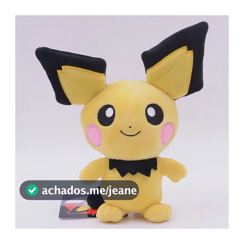 Pikachu Pelúcia Mouse 28cm Amarelo Antialérgico Infantil