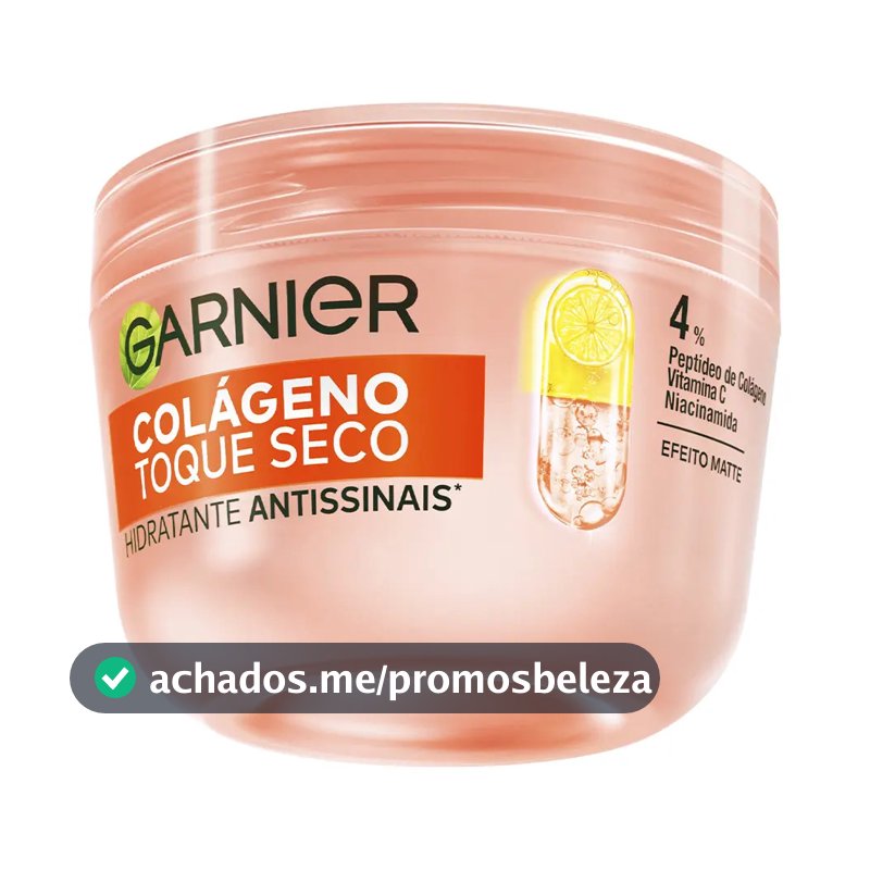 Hidratante Facial Antissinais com Colágeno, Niacinamida e Vitamina C, Aumenta a Firmeza e Elasticidade da Pele, 48h de Hidratação, Garnier, 85g