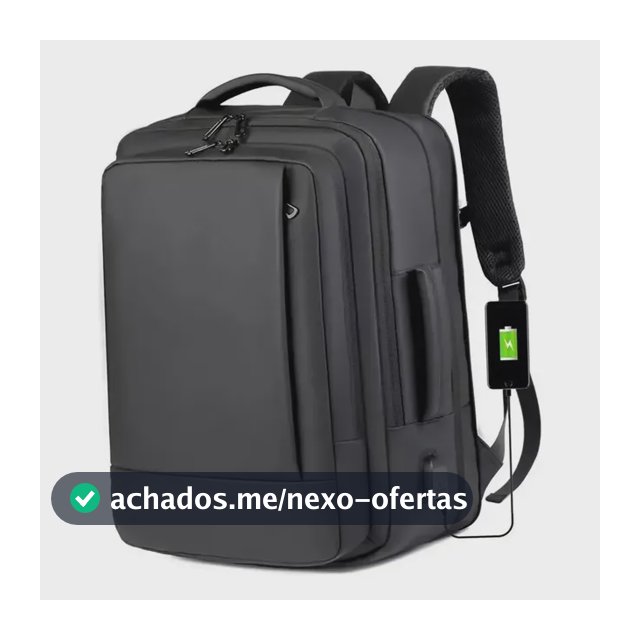 Mochila jiesipote-9242 À Prova D'água Reforçada Expansível Cor Preto