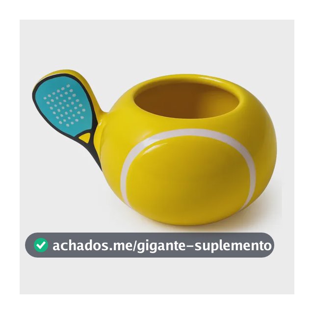 Caneca 3d Beach Tennis Amarelo Esporte Cerâmica Divertida Amarelo Beach Tennis