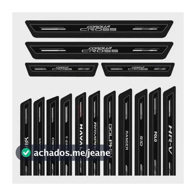 Kit 8 Peças Soleira Super Protetora Platinum Todas As Marcas