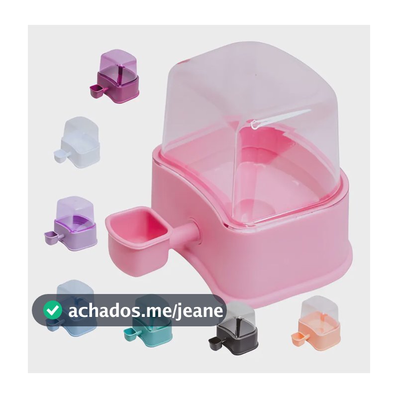 Bebedouro Cachorro Cães Gato Pet De Pelos Longos Shitzu 2,3l Cor Rosa