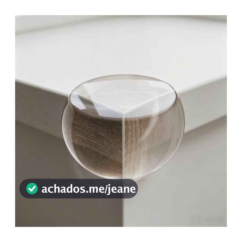 20 Unidades Protetor Quina De Mesa Em Silicone Com Adesivo Transparente