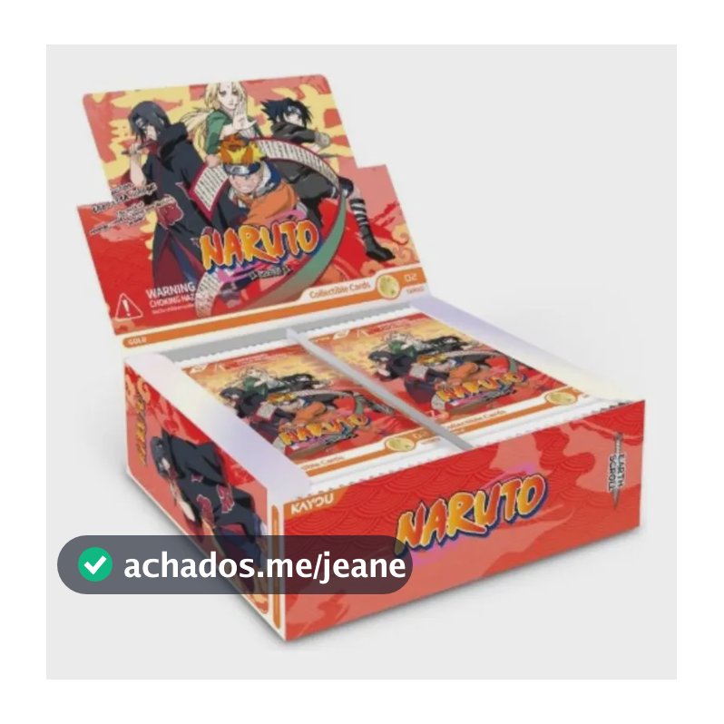 Caixa Completa De Cartas Colecionáveis Naruto Série 2 Kayou