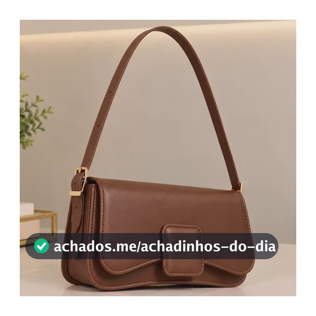 Bolsa Baguete Feminina De Ombro Compacta Casual E Festa