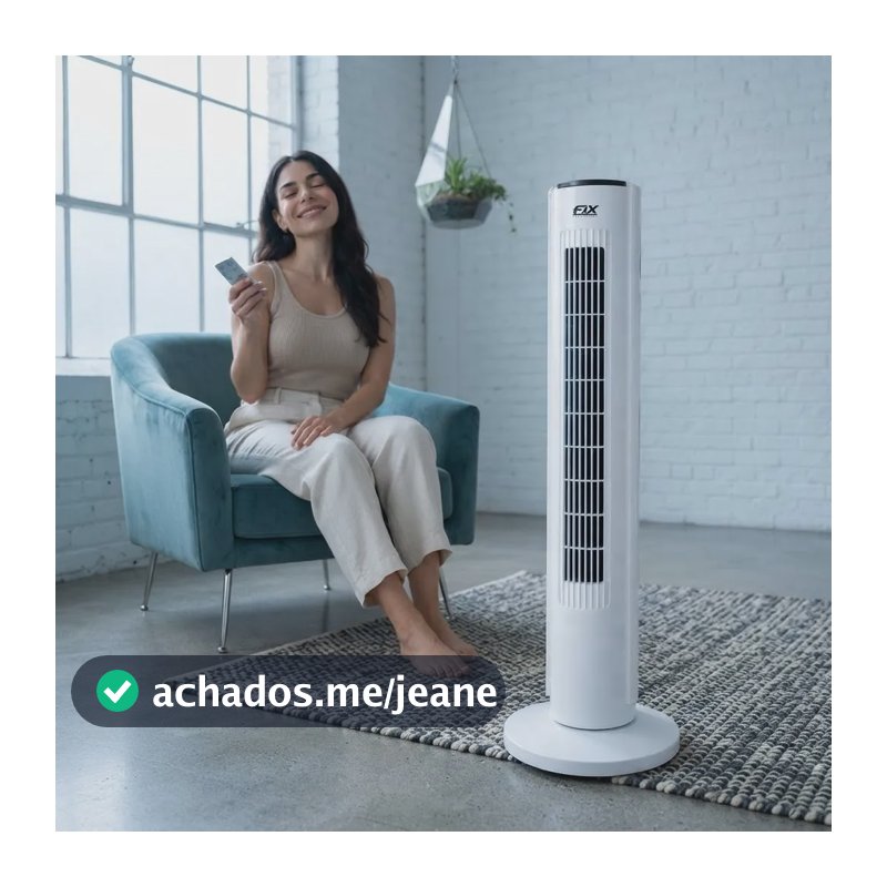 Ventilador Circulador Ar Profissional Turbo Coluna 220 Volts 60 Hz Branco 220v