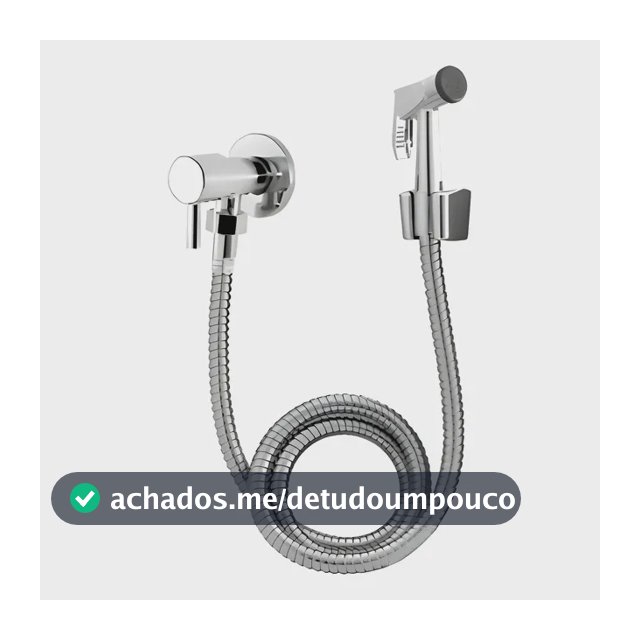 Ducha Higiênica Link Metais Completa 100% Metal 1/4 De Volta